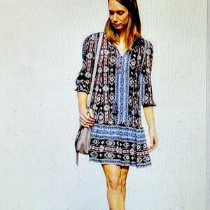 Anthropologie Holding Horses boho swing style dress S-M